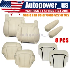 For 1999-2002 Chevy Tahoe Driver & Passenger Side Seat Cover Tan & Foam Cushion