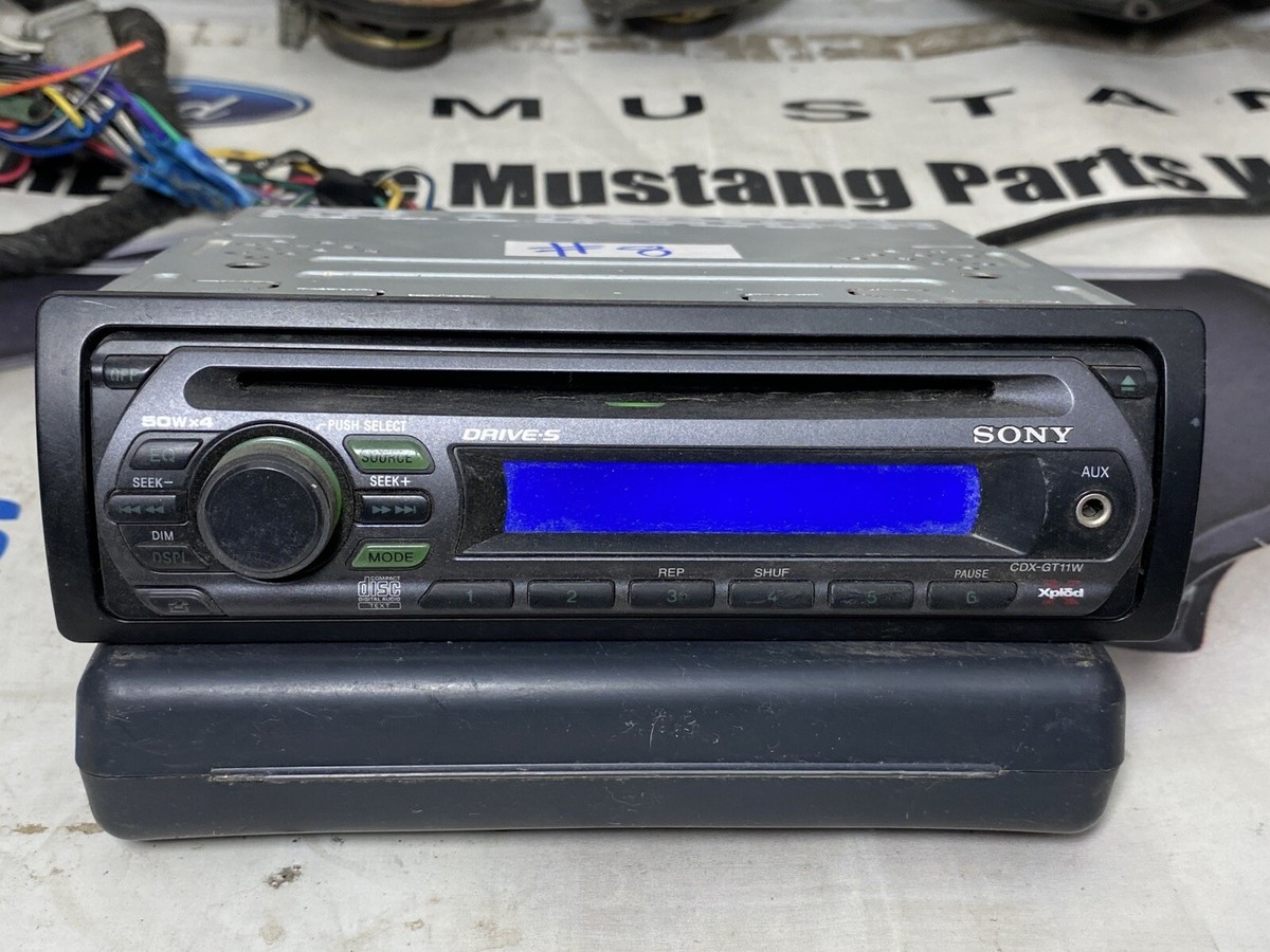 Sony CDX-GT11W CD Player Dash Receiver Aux FM/AM Stereo Radio Disc