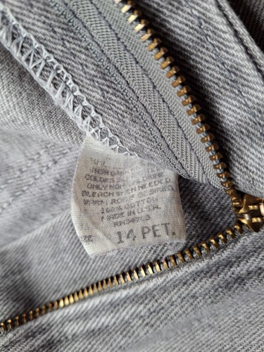 Vintage Riders Jeans Womens 14P gray Tapered High Rise Mom Denim Made In USA - Picture 11 of 19