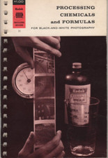 Kodak Data Book J-1 Processing Chemicals and Formulas black  white photo 1968