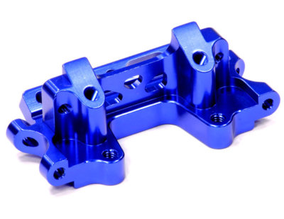 Integy Aluminum Front Bulkhead for Traxxas Rustler & Slash 2WD (Blue)