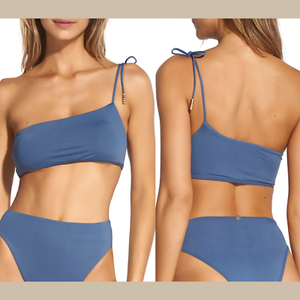 one shoulder bandeau bikini top