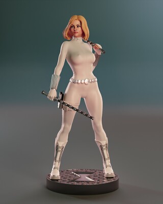 White Widow 1/10 scale 3D printed resin model kit