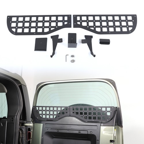 Puerta trasera ventana almacenamiento valla molle panel rack moldura para LR Defender L663 2020+ - Imagen 2 de 24