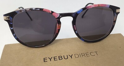 Eyebuydirect Monroe 48-19-133 C1 Round Floral Eyeglasses FRAMES ONLY I81
