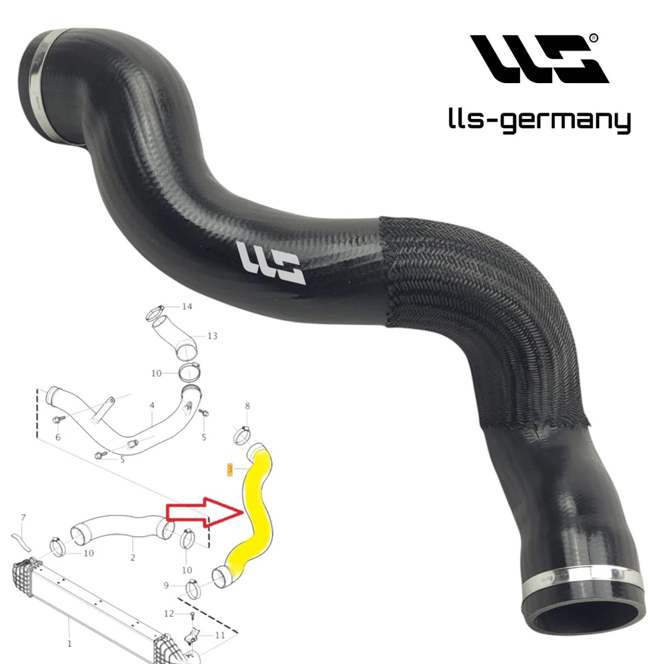 Turboschlauch Ladeluftschlauch für VOLVO V60 I 2.0 D3/D4 30741795 - Bild 2 von 3