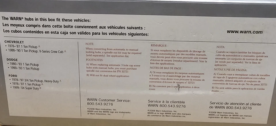 Buje de bloqueo estándar de retorno 30 estrías 77-90 para Chevy 1 tonelada 80-93 para Dodge Ford Foto 2 de 2