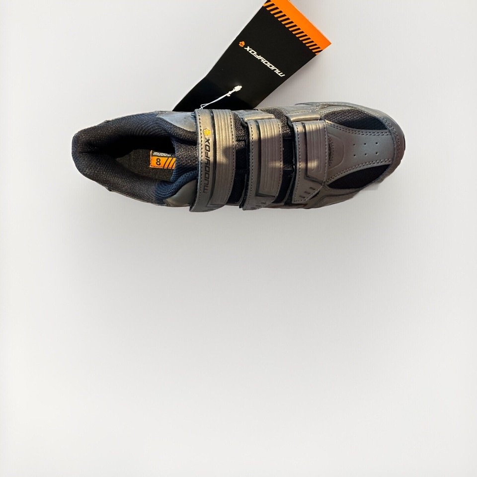 MuddyFox MTB100 Cycling Shoes Mens Black Size UK8 Plus Matching MTB