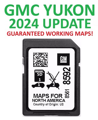 GMC YUKON 2021-2022 LATEST 2024 MAP UPDATE GPS Navigation SD Card 85618592
