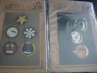 Little Stitches Felt Sewing Applique PATTERN Your Choice-Five Primitive Ornament