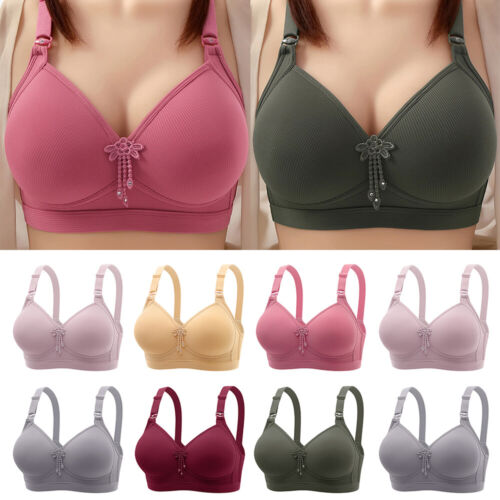 Womens Wireless Fashion Comfort Bra Full Padded Push Up Bra Underwear