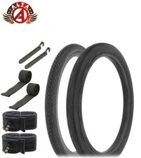 SCHWINN STINGRAY 20 X 1-3/4 S7 BRICK TIRE  20 X 2.125 S2 SLICK TIRE 8PC SET.