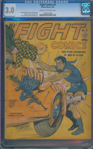 Fight Comics #4 (1940) ⭐ CGC 3.0 ⭐ Rare! Fiction House Golden Age Comic