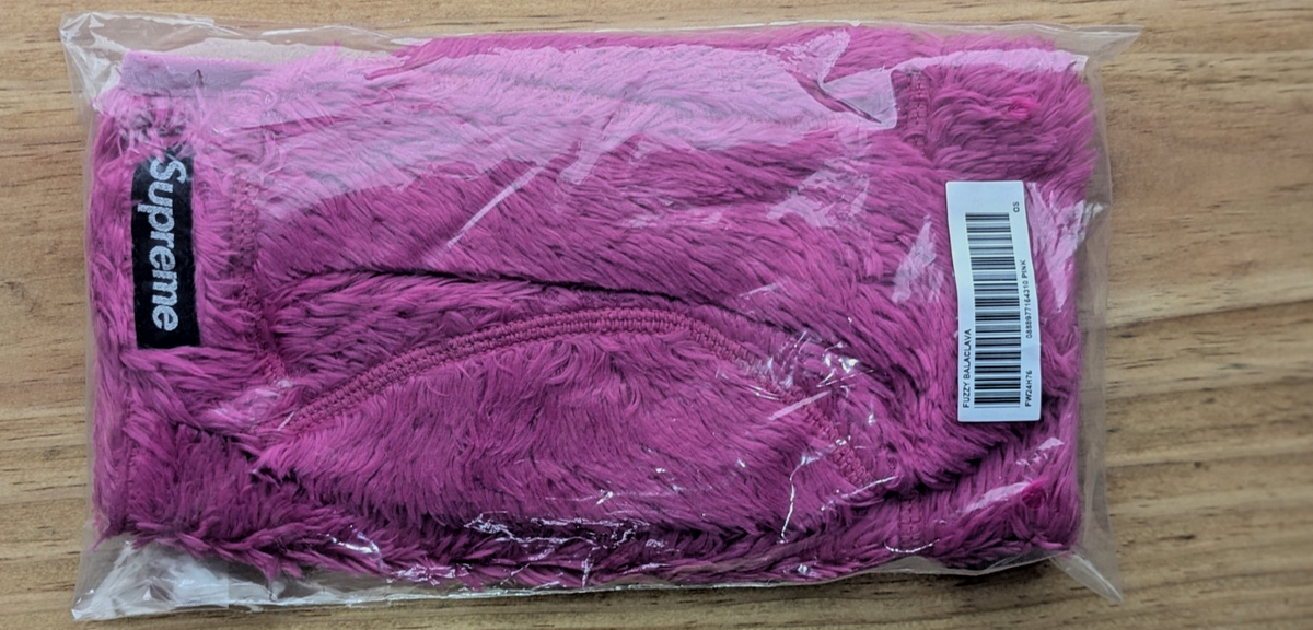 Supreme Fuzzy Balaclava pink one size ( FW 24) ships today | eBay