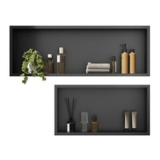 30 60 90cm Bathroom Shower Niche 304 Stainless Steel Recessed Storage Shelves