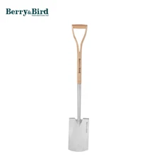 Berry&Bird 43'' Garden Digging Spade Stainless Steel Square Border Spade Tools