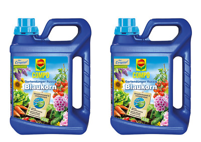 2 x Compo Blaukorn Novatec Nova Tec flüssig 2,5 Liter NPK Blumendünger Garten