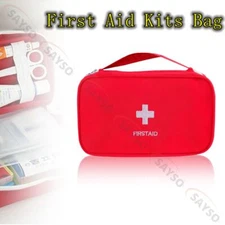 Red First Aid Kit Emergency Survival Bag Handbag Trauma Bag Compact Rescue Bag