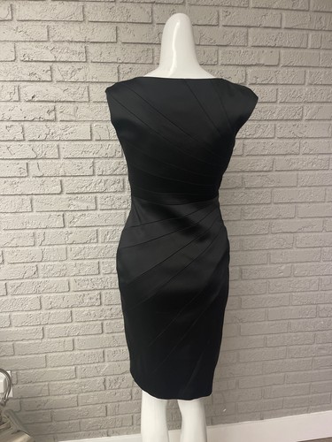 JAX Black Sleeveless Sheath Dress Size 4 - Picture 5 of 10