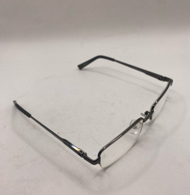 DESIGN OPTICS EYEGLASSES FRAMES ONLY LO0419 BLACK HALF RIM 54-18-140