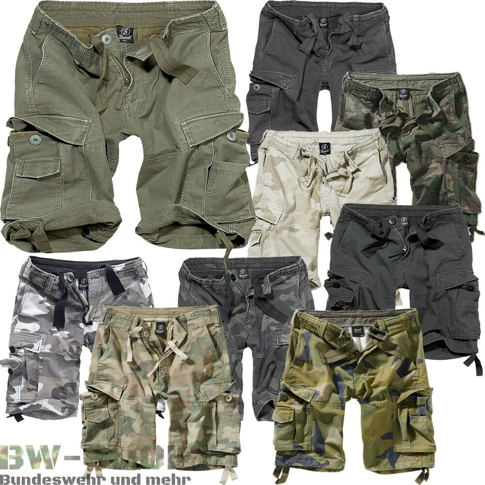 BRANDIT SHORTS VINTAGE CLASSIC NEW CROPPED PANTS CARGO SHORT BW ARMY BERMUDA S-7XL
Opens in a new wi