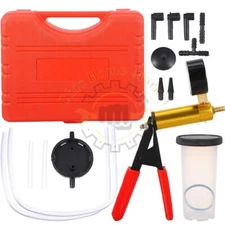 Manual Hand Vacuum Pump Car Pressure Tester Tool Brake Fluid Bleeder Bleeding