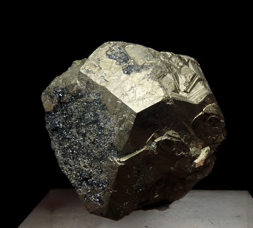 PYRITE big crystal & HEMATITE ---- ITALY - Tuscany - Elba - RIO MARINA /pl069 - Picture 8 of 16