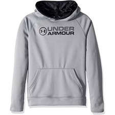 Under Armour Youth Storm Hoodie Pullover, Small, Gray