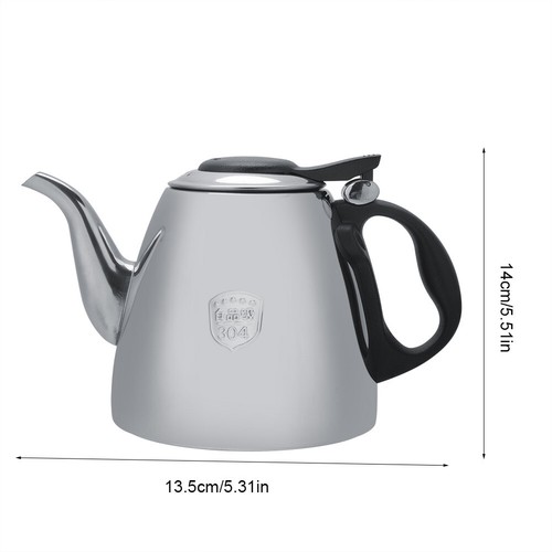 1.2L Kitchen Stainless Steel Stove Top Camping Picnic Kettle Teapot Coffee Pot - Picture 2 of 12