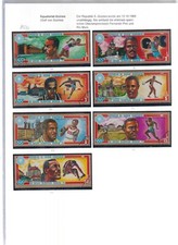 1593 - Äquatorialguinea - 1972 - Mi-Nr. 81 - 87 + Block 13 + 14 o