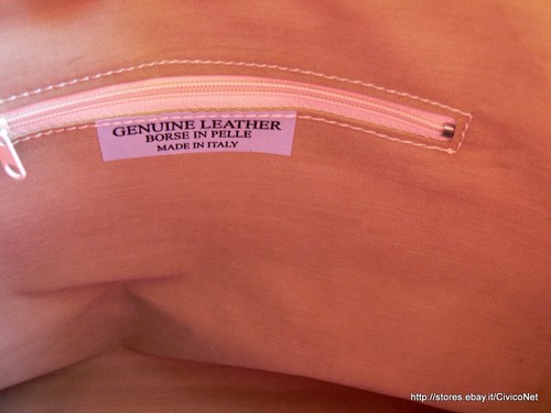 BORSA MAXI PELLE MARTELLATA DONNA SHOPPING HANDBAG MADE IN ITALY - Picture 29 of 38