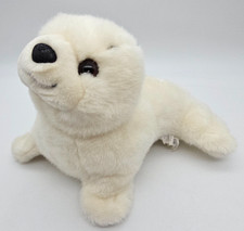 Walmart White Baby Seal Plush 11 Inch Stuffed Animal Toy Soft Cuddly Cute Kids