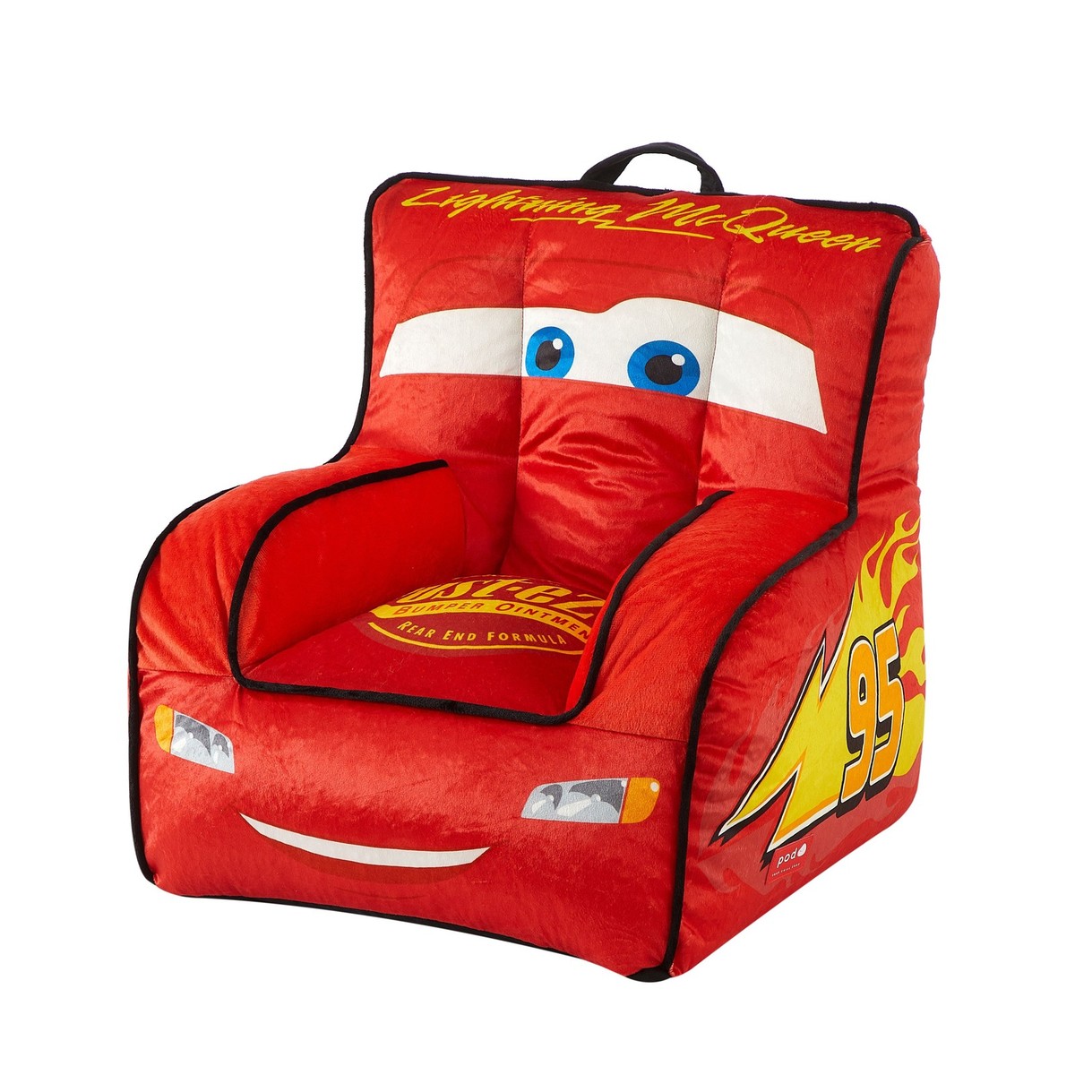 Disney Lightning McQueen Toddler Bean Bag Chair, 18 Inch Square