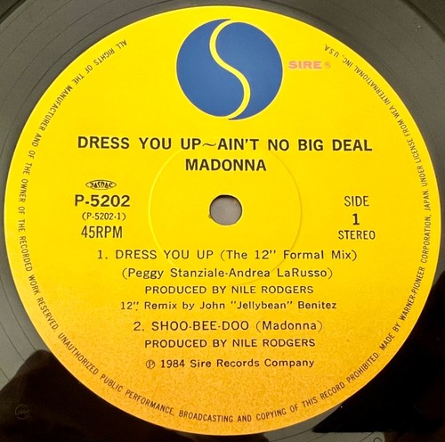 MADONNA Dress You Up P-11394 JAPAN 12" SPECIAL EDITION VINYL W/ OBI & 2 NSERTS - Imagen 6 de 13