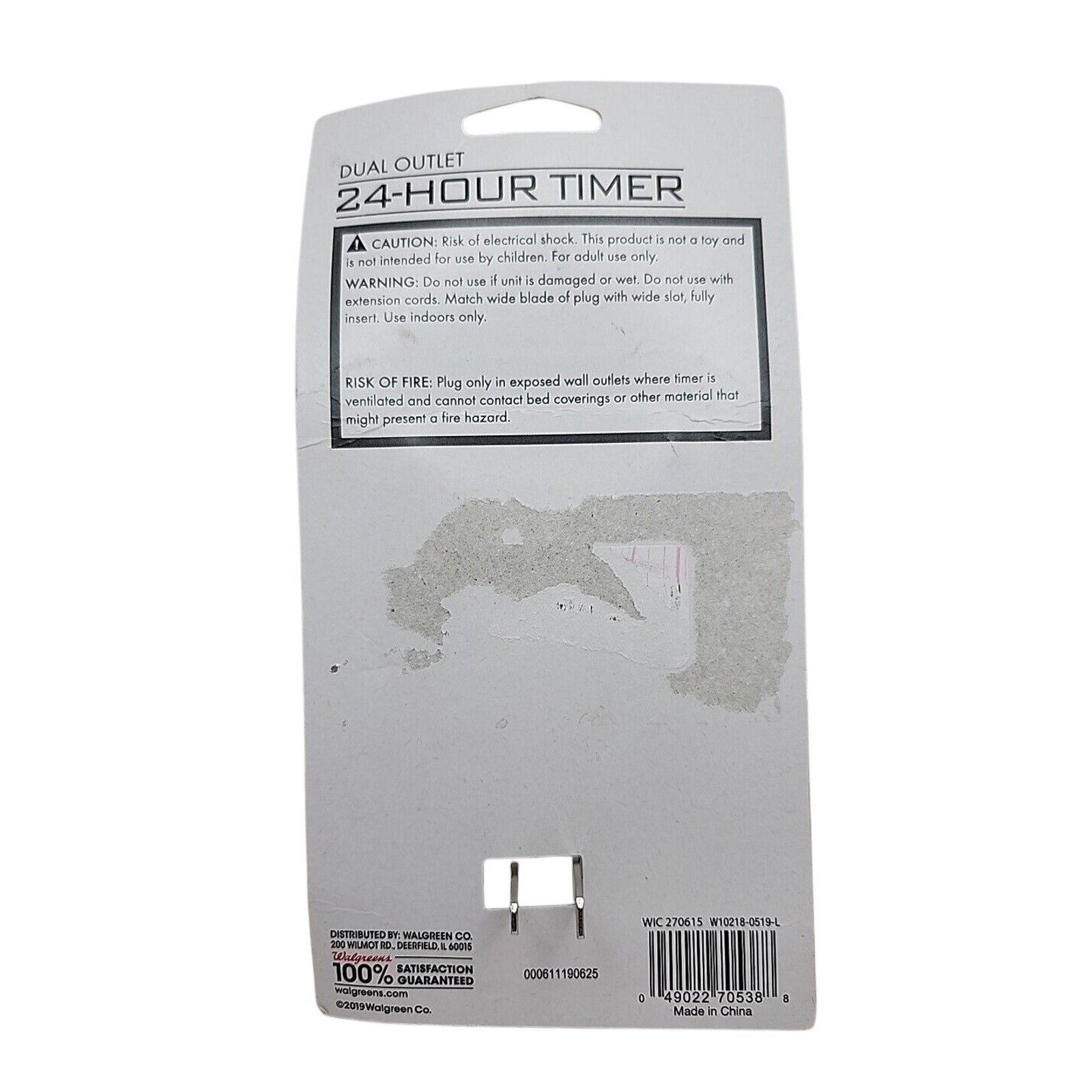 Living Solutions 24-Hour Timer Dual Outlet Multiple On/Off Settings WIC 270615