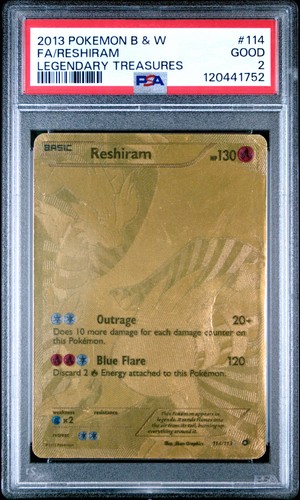 Reshiram graded PSA 2 for sale on eBay