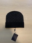 Louis Vuitton Black Damier Petite Beanie with LV Monogram Logo Wool — photo 2