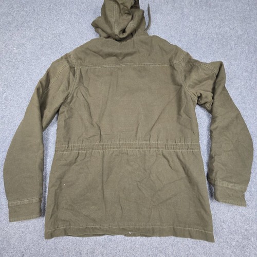 Lee Jacket Womens MEDIUM Green Denim adjustable waist Sherpa Long Sleeve Size M - Picture 7 of 9