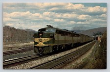Erie Railroad Alco PA 850 863 Locomotive Train Susquehanna PA 1963 Postcard