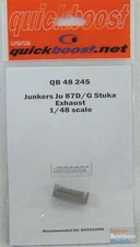 QBT48245 1:48 Quickboost Ju 87D Ju 87G Stuka Exhaust (HAS kit) #48245