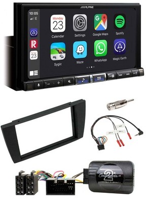 Alpine 2DIN DAB USB Lenkrad Bluetooth Autoradio für Jaguar X-Type S 2003-2008