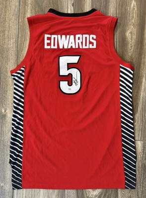 Anthony Edwards Signed Georgia Bulldogs College Jersey