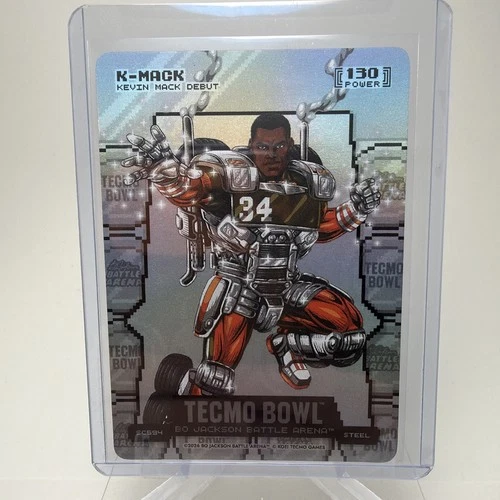2026 Bo Jackson Battle Arena Tecmo Bowl K-MACK Kevin Mack Silver Coin Flip Steel