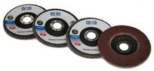 4er Set 125 mm F&auml;cherscheiben Schleifscheiben Winkelschleifer Lamellenscheiben