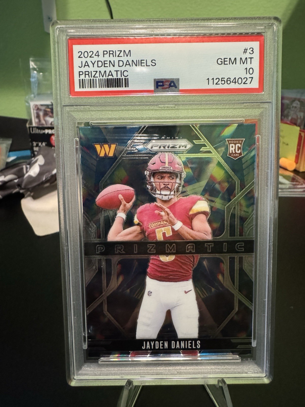 2024 Prizm Jayden Daniels Psa 10 Prizmatic RC Commanders