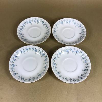 Vintage Royal Albert Memory Lane 4er Set Untertassen Ersatz 1. Gütezeichen