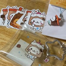 NCT Wish Bubble Nyan Bakery Popup Decor Sticker Keychain PVC Pouch