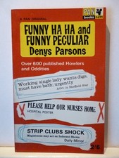 Funny Ha Ha and Funny Peculiar. Denys Parsons. A Pan Original pape no. G699 1965