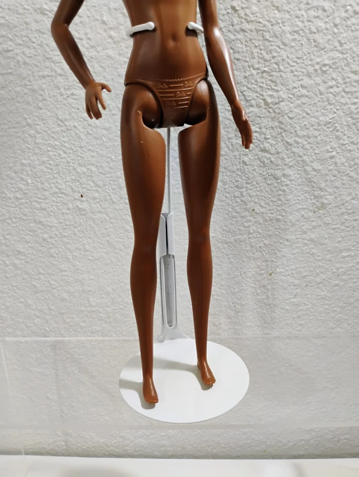 Mattel Barbie Fashionistas афро-американская кукла афро волосы HGM58 голая новый - Изображение 4 из 4