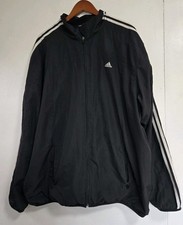 Vintage Adidas Jacket Mens 2XL Black White Cl...